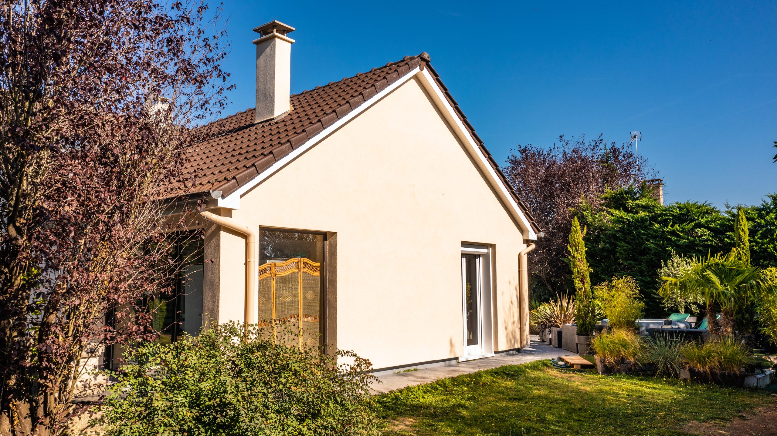 Maison après travaux de rénovation énergétique