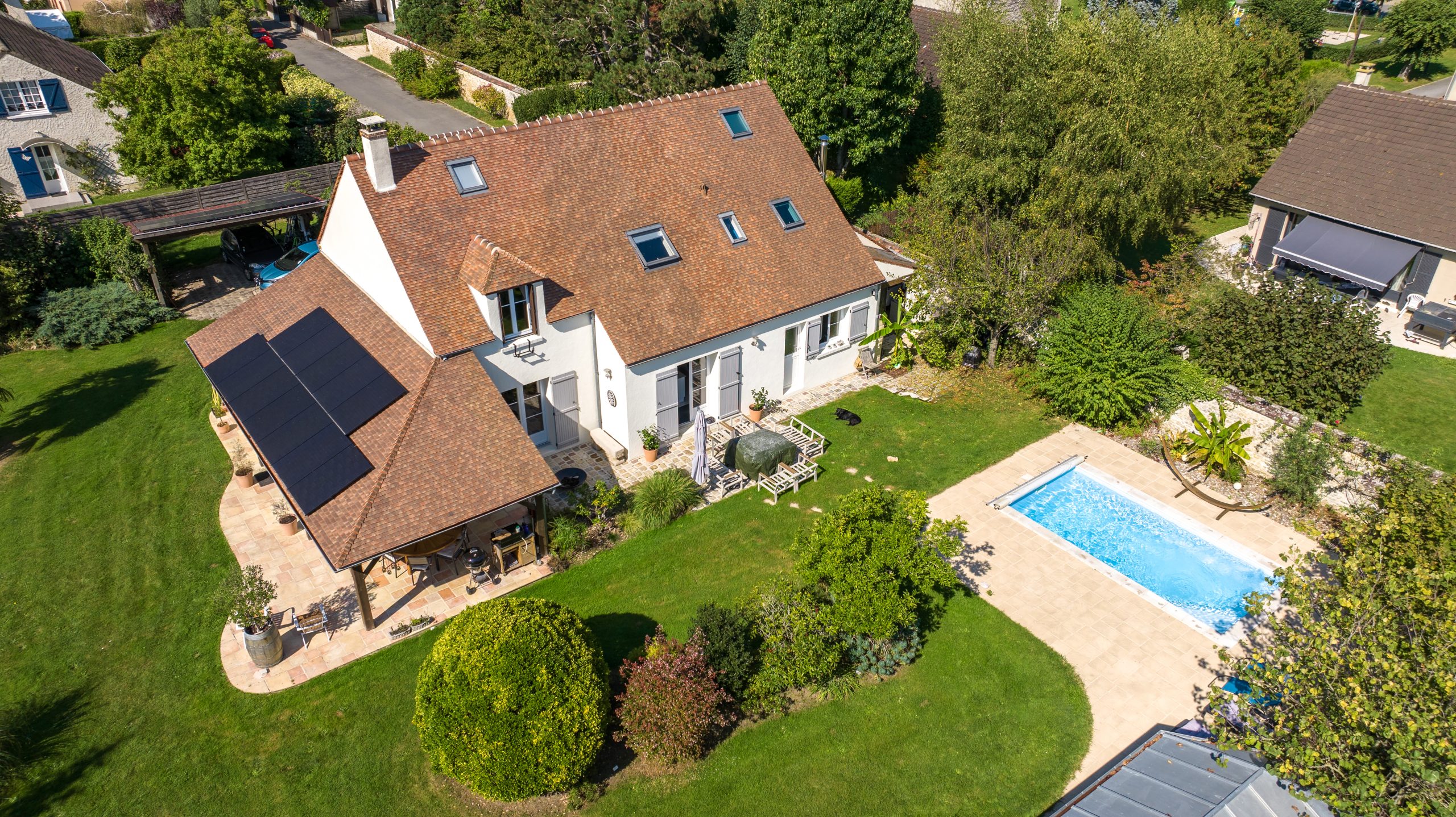 Maison après travaux de rénovation énergétique